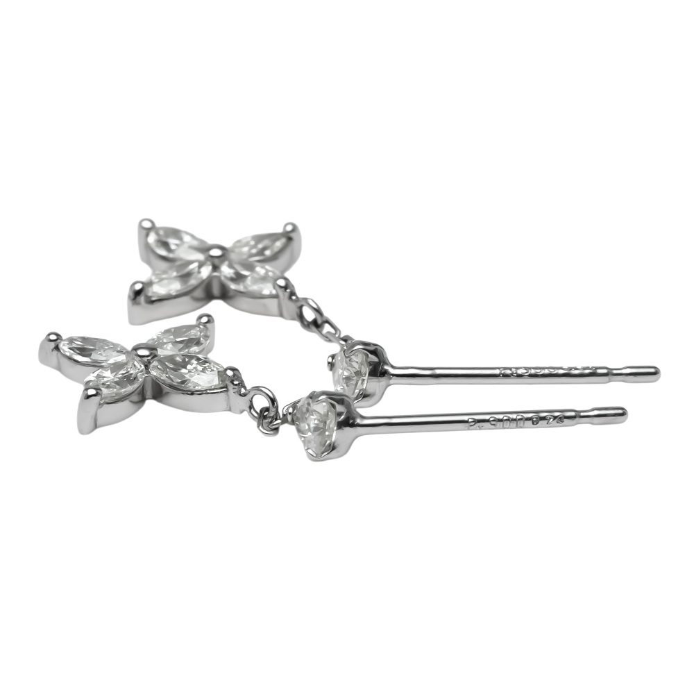 プラチナ900 ダイヤモンド ピアス J437648 | ユキザキセレクトジュエリー