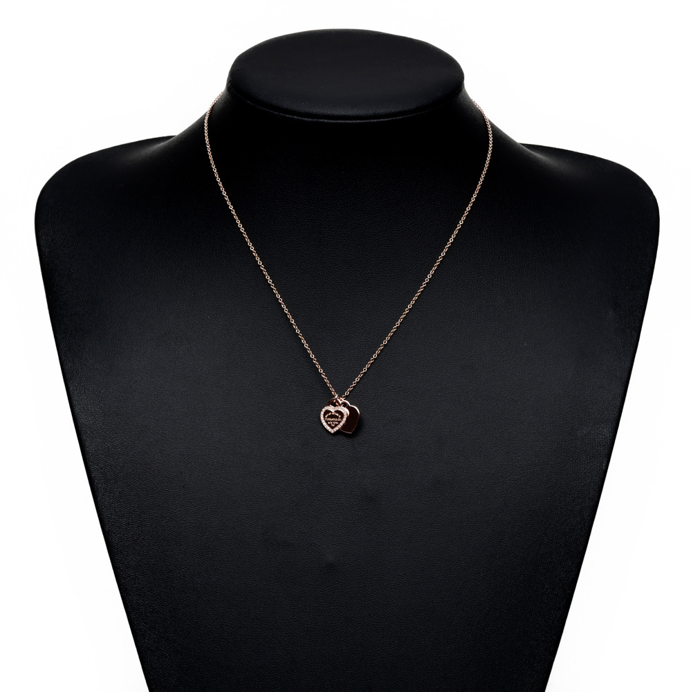 Tiffany & Co. リターントゥティファニー　ネックレス 中古] ティファニー リターントゥ ダブル ハート J439265 ネックレス