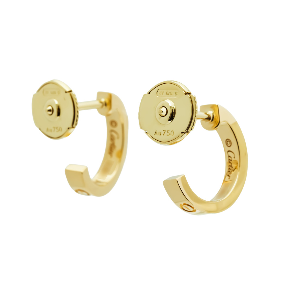Cartier ゴールドピアス ボックス付き 中古] カルティエ ラブ ミニ B8028800 ピアス J440458 | ジュエリーの