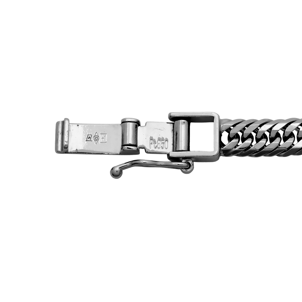 プラチナ850 喜平 ネックレス トリプル12面 約50cm 約35.35g J443396