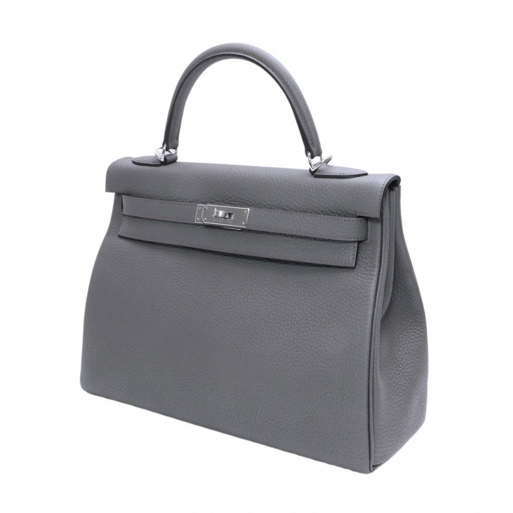 未使用] エルメス 32 トリヨンクレマンス エタンxグリスパール