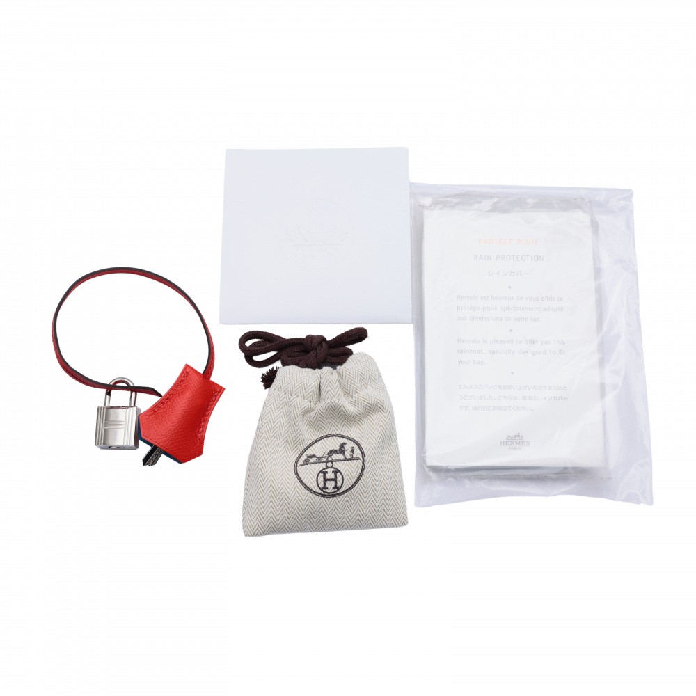 unused] Hermes 30 Epson Rouge Kazak Rose Extreme Blue