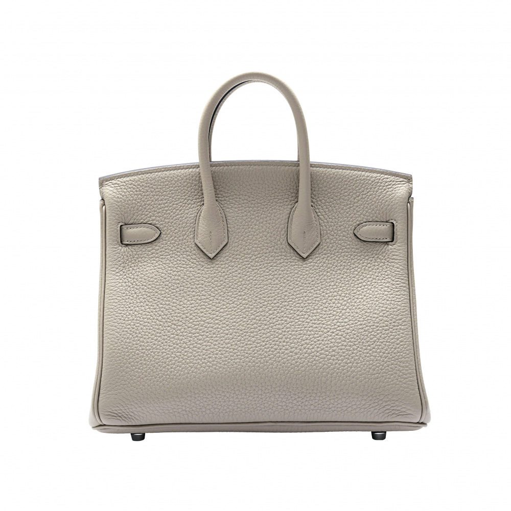 未使用] エルメス バーキン 25 トゴ グリトゥルトゥレール シルバー