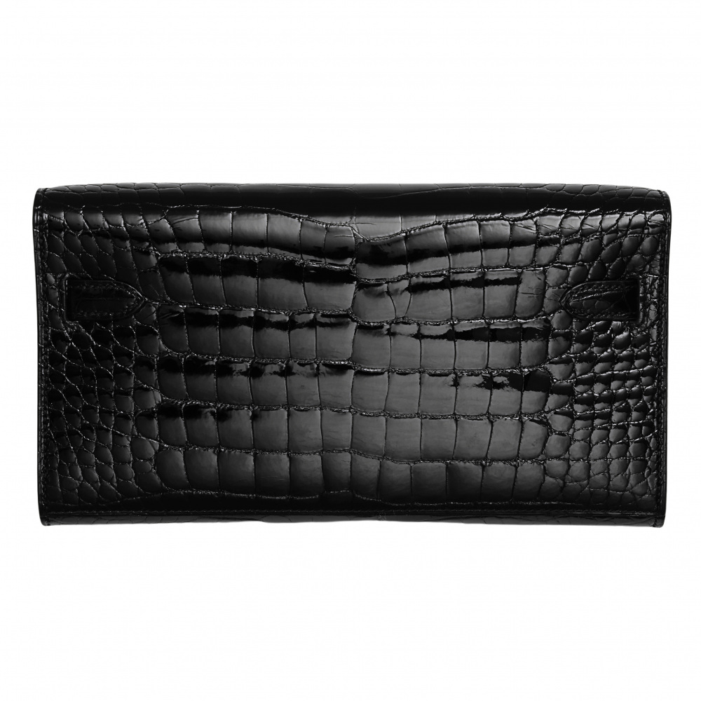 未使用] エルメス ケリーロングトゥーゴー アリゲーターシャイン