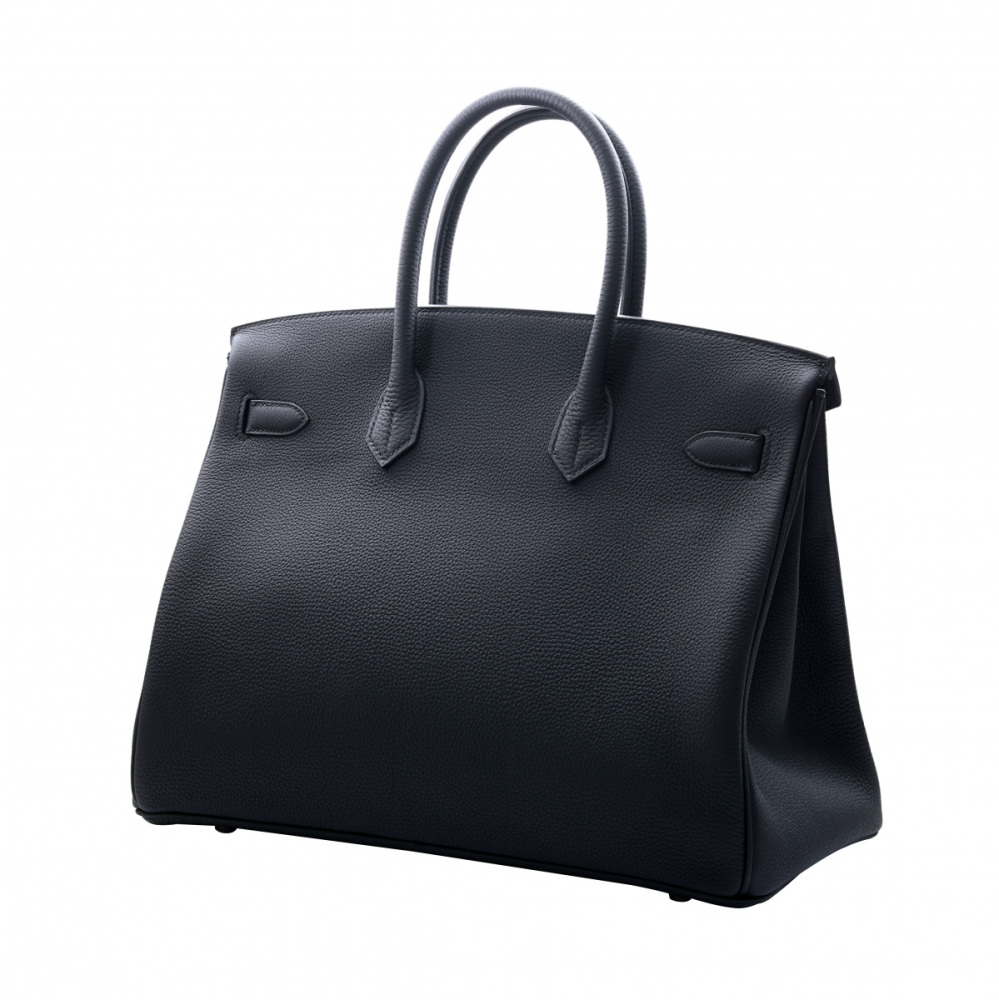 H 黒 レザー トゴ バッグ バーキンデザイン 未使用] エルメス バーキン 35 トゴ ブラック シルバー金具 B刻印