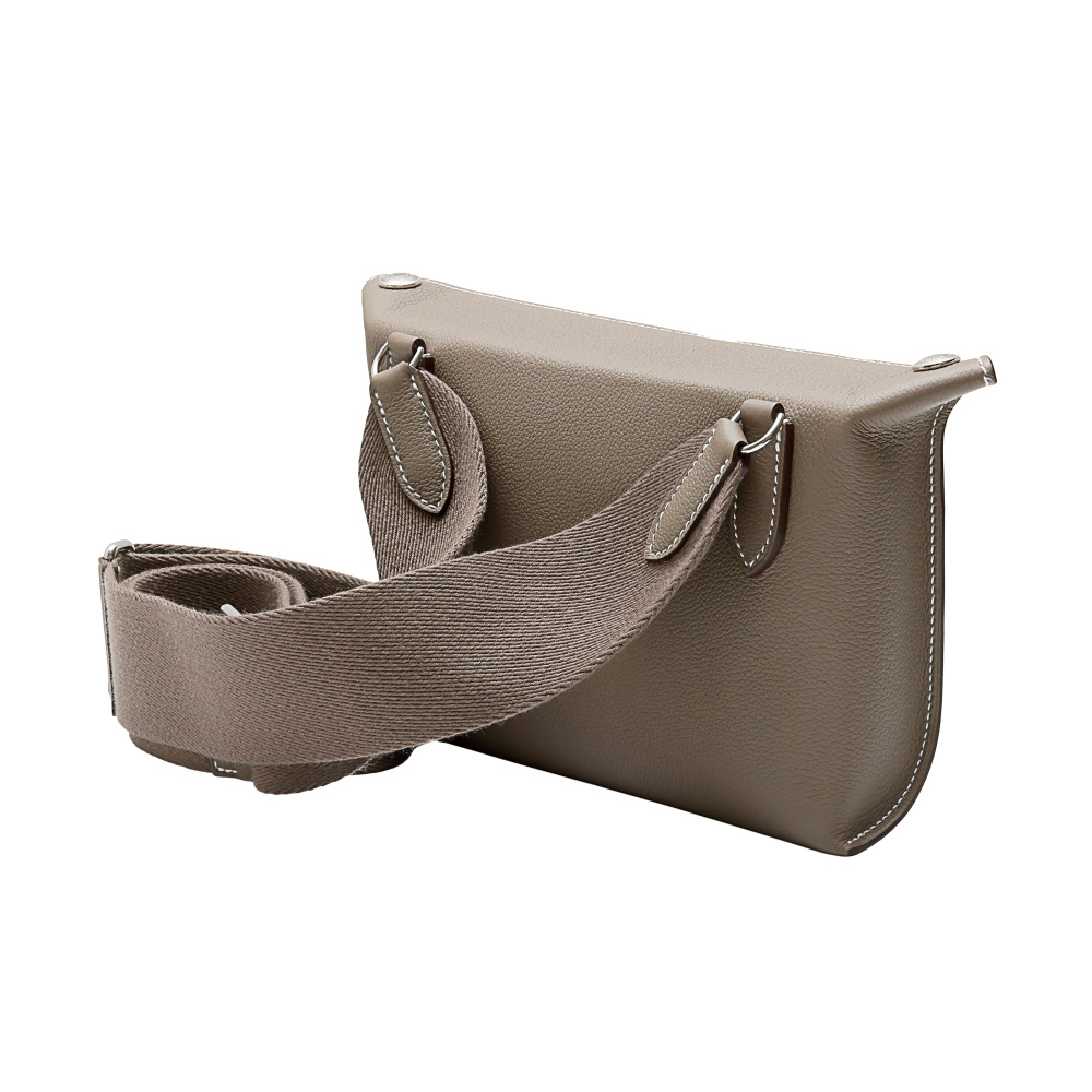 未使用] エルメス ヴィドポッシュ トゴ エトゥープ シルバー金具 B刻印