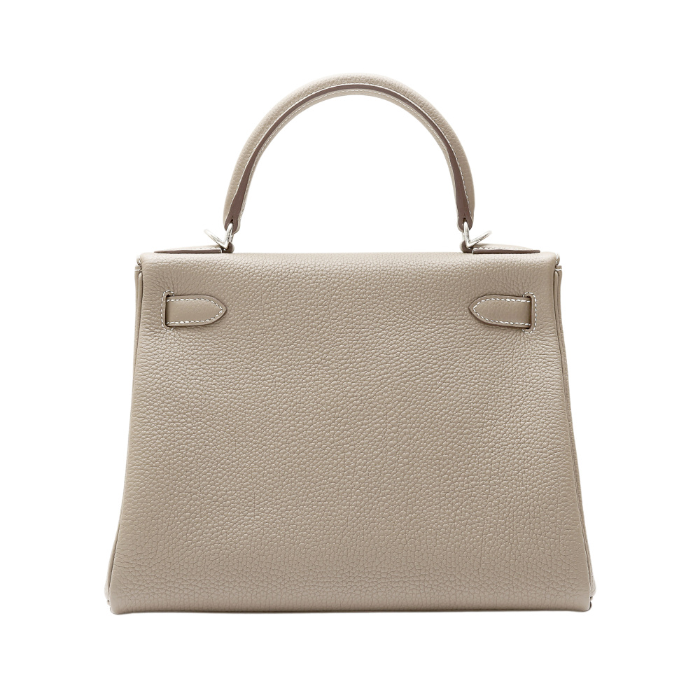 未使用] エルメス ケリー28 トゴ エトゥープ シルバー金具 B刻印 内  