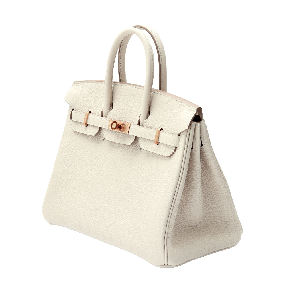 未使用] エルメス バーキン25 トゴ クレ ピンクゴールド金具 B刻印