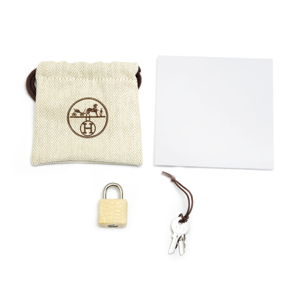 未使用] エルメス ピコタンロック PM アリゲーターマット ヴァニラ