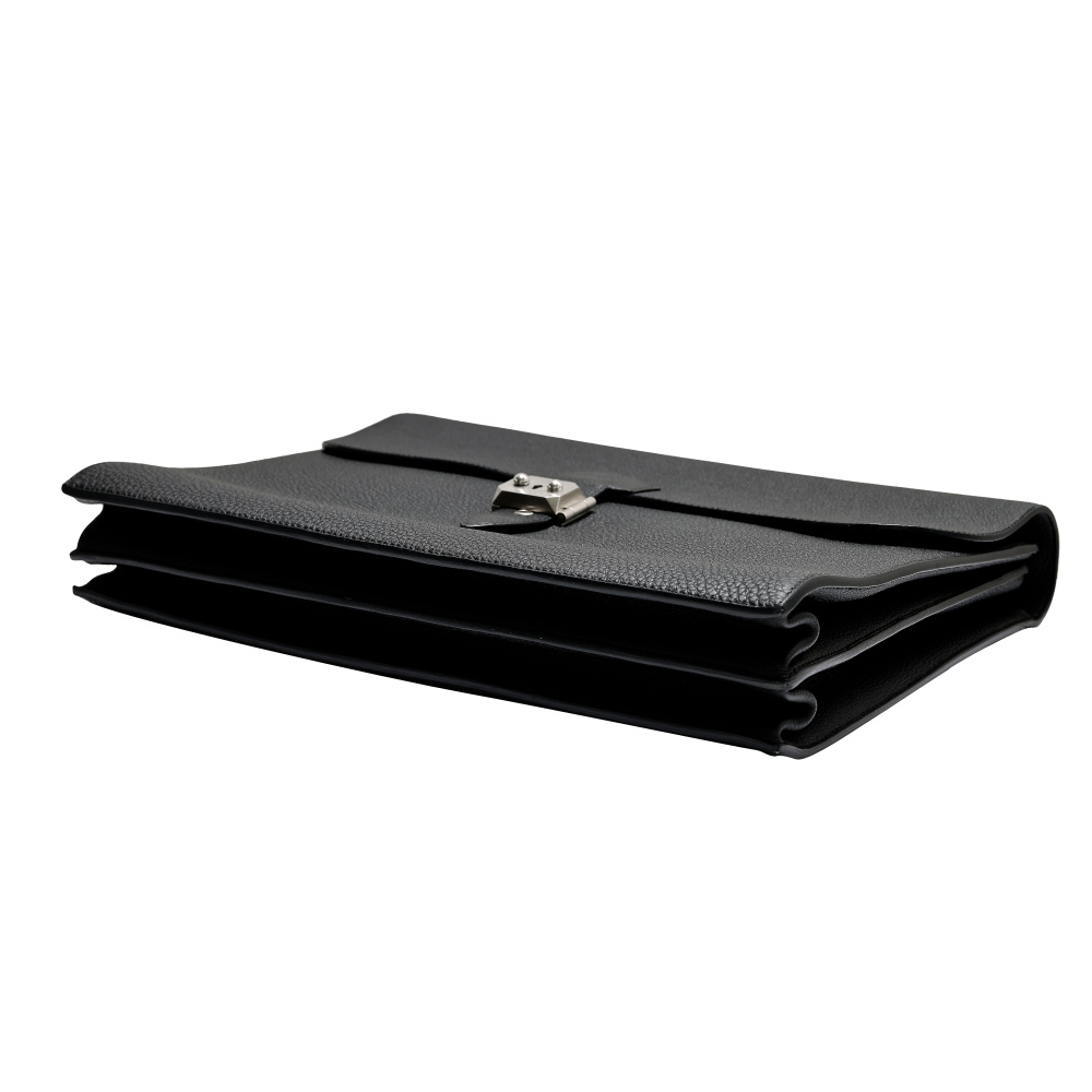 中古] エルメス サックアデペッシュ 38 トゴ ブラック シルバー金具 T