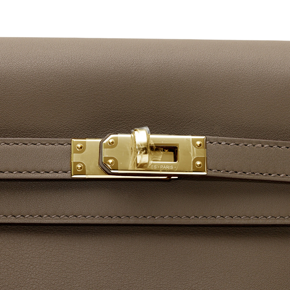 エルメス ケリーベルト エトゥープ×ゴールド 新品未使用品　K刻印2025 HERMES - 【新品・定価約18万】エルメス ケリーベルト