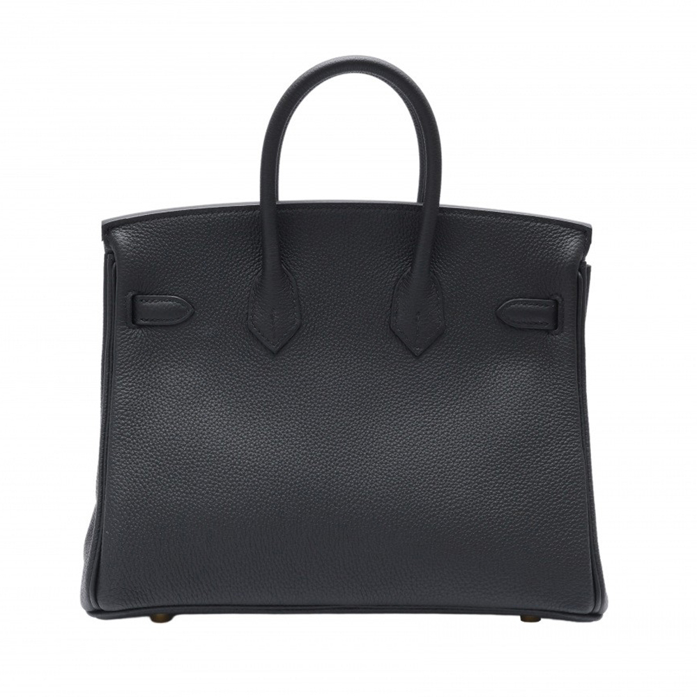 未使用] エルメス バーキン25 トゴ ブラック イエローゴールド金具 W