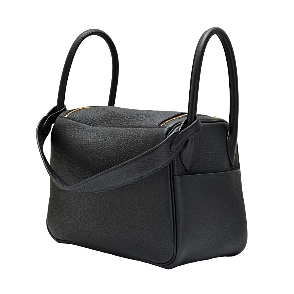 未使用] エルメス リンディ 26 トリヨンクレマンス ブラック イエロー