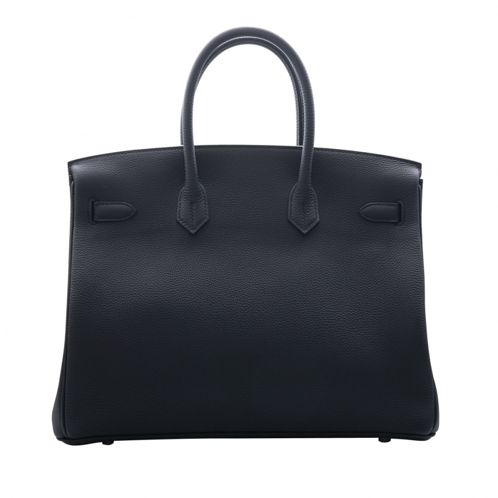 未使用] エルメス バーキン35 トゴ ブラック シルバー金具 W刻印