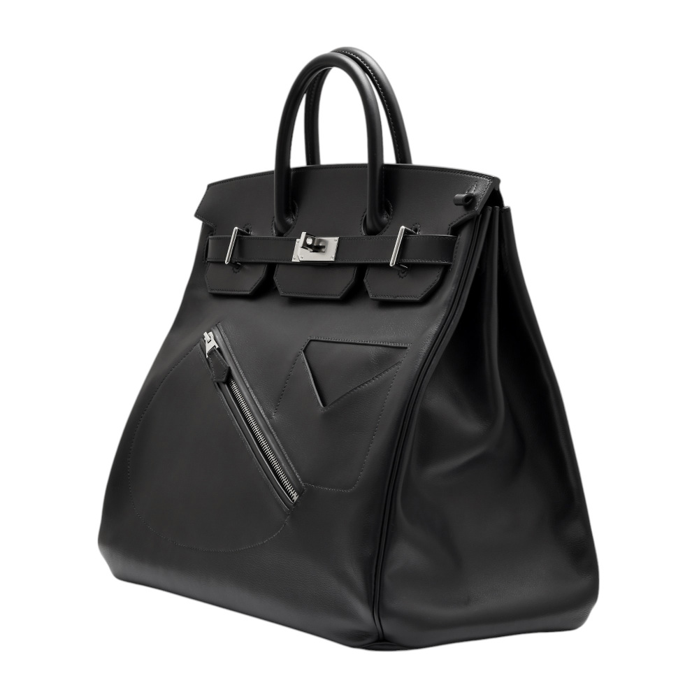 未使用] エルメス オータクロア 40 ロック エヴァーグレイン ブラック