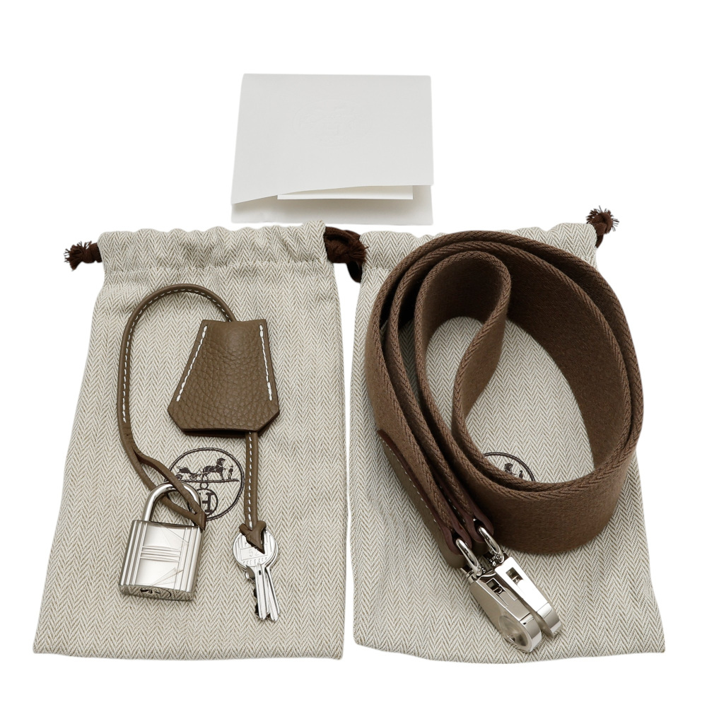 未使用] エルメス ケリー（その他） 50 トゴ エトゥープ シルバー金具