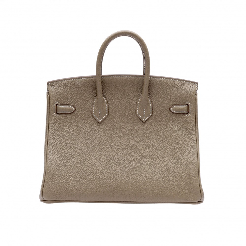 未使用] エルメス バーキン25 トゴ エトゥープ シルバー金具 W刻印