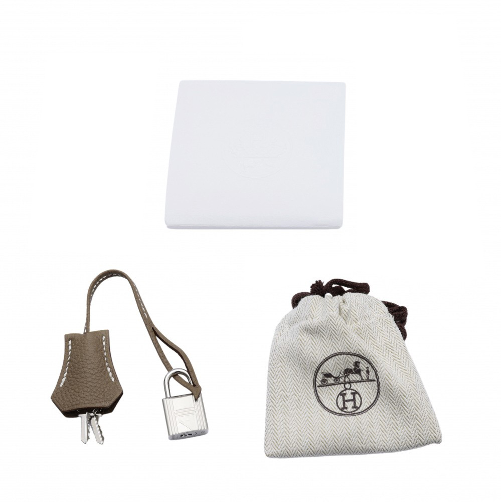 未使用] エルメス バーキン25 トゴ エトゥープ シルバー金具 W刻印