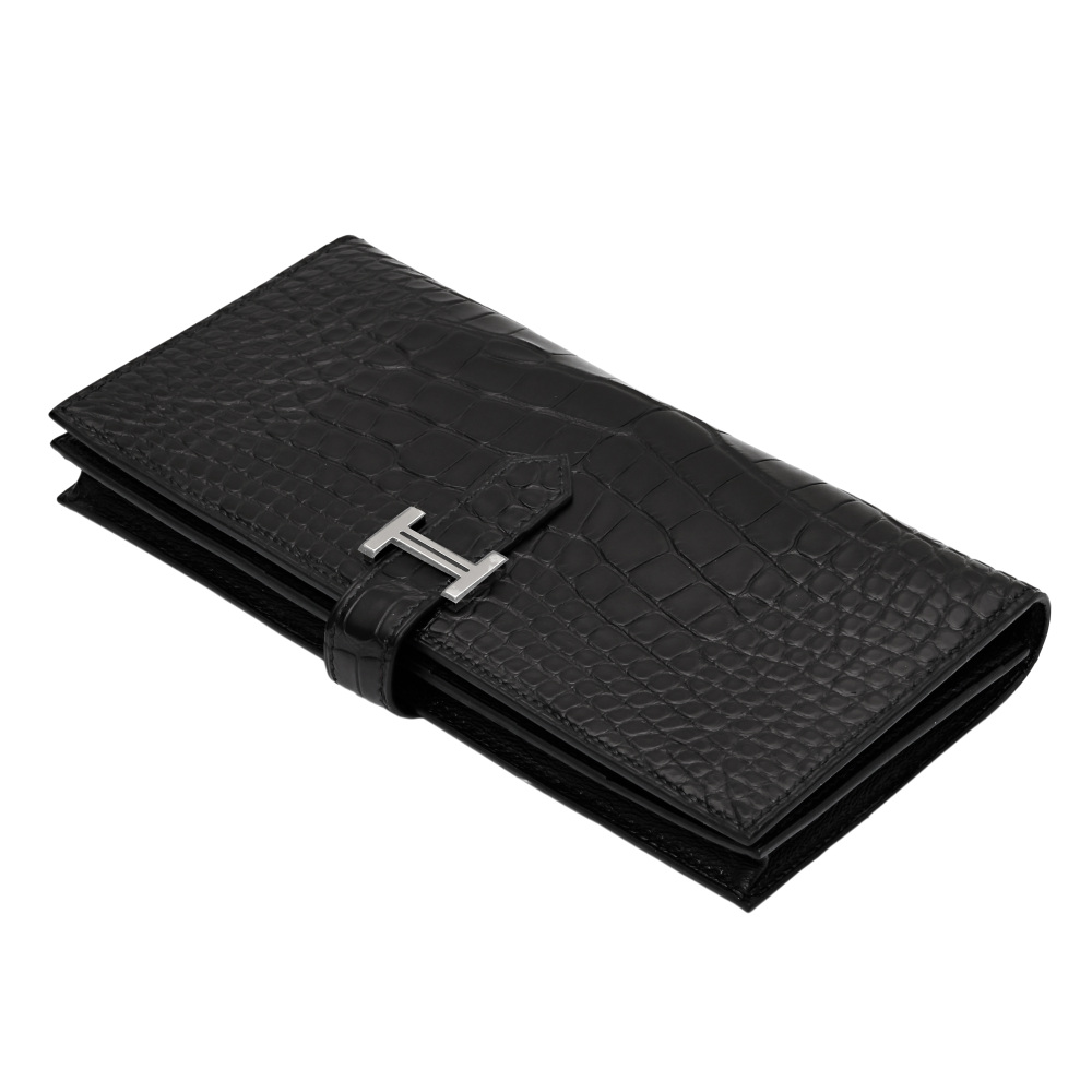 エルメス ベアンスフレ アリゲーター ブラック 黒　M81 エルメス ベアンスフレ アリゲーター ブラック 黒 M81 - メルカリ