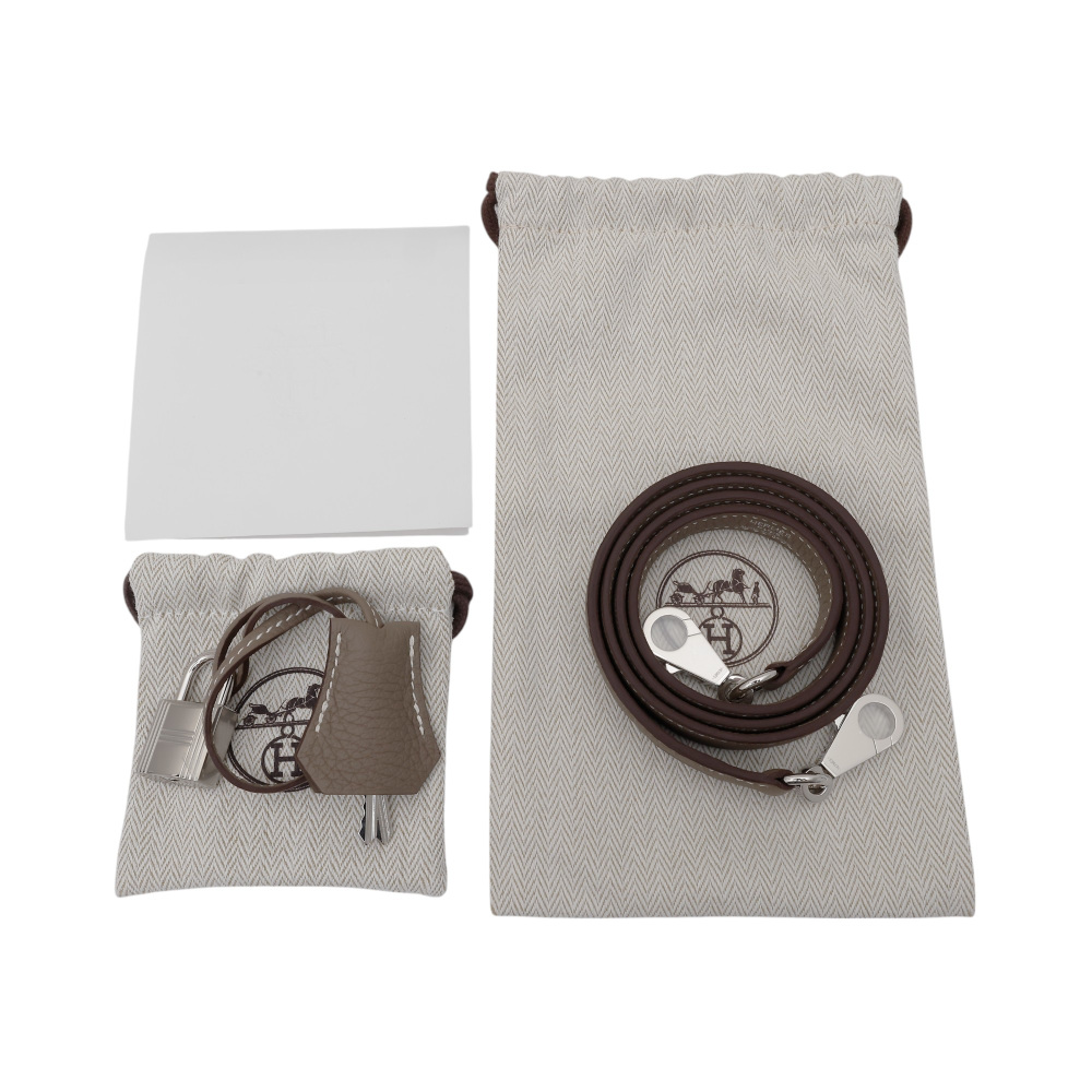 未使用] エルメス ケリー35 トゴ エトゥープ シルバー金具 K刻印