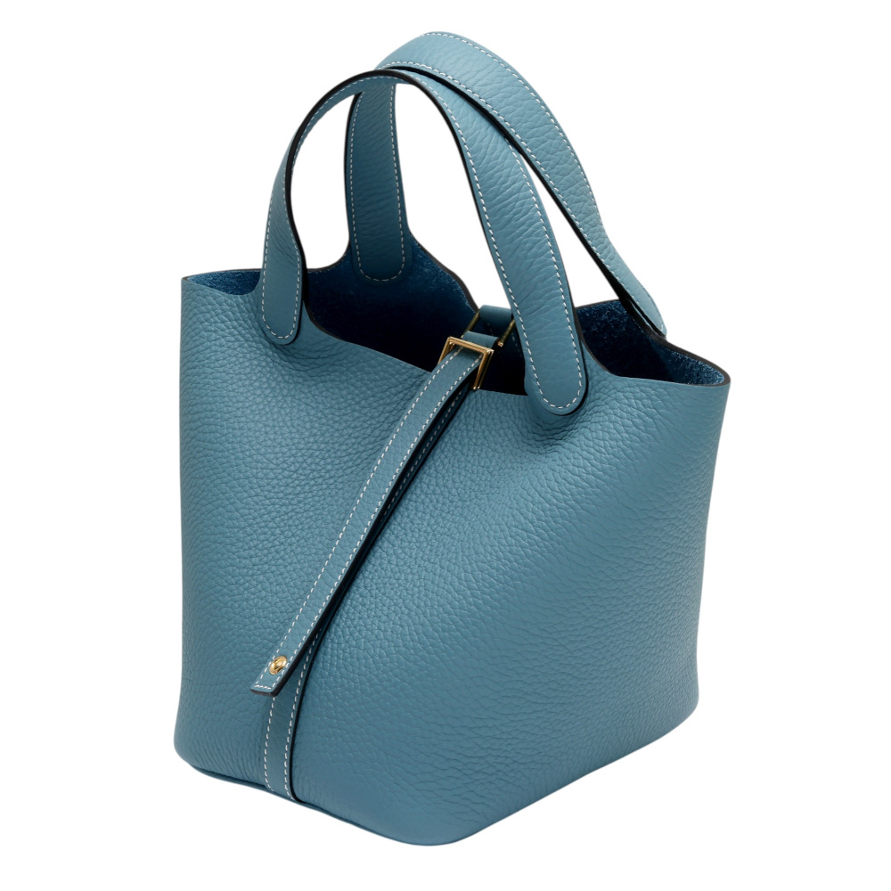 未使用] エルメス ピコタンロックPM トリヨンクレマンス ニューブルー