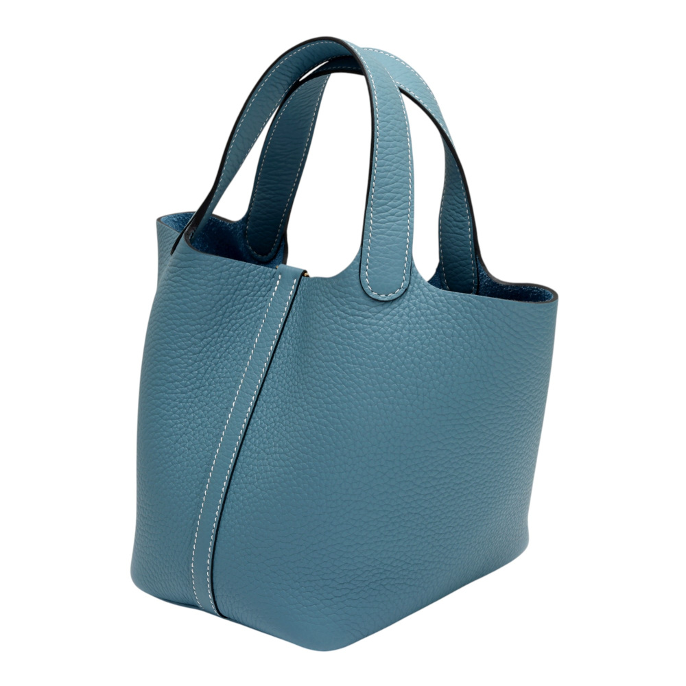 未使用] エルメス ピコタンロックPM トリヨンクレマンス ニューブルー