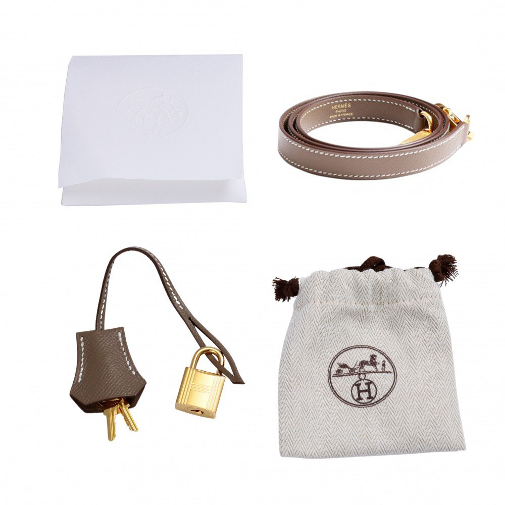 エルメス HERMES ケリートゥーゴー K刻印 エトゥープ ゴールド金具 エプソン レディース ショルダーバッグ HERMES（エルメス） ［銀座店］HERMES ケリー マルチポケット トゥー
