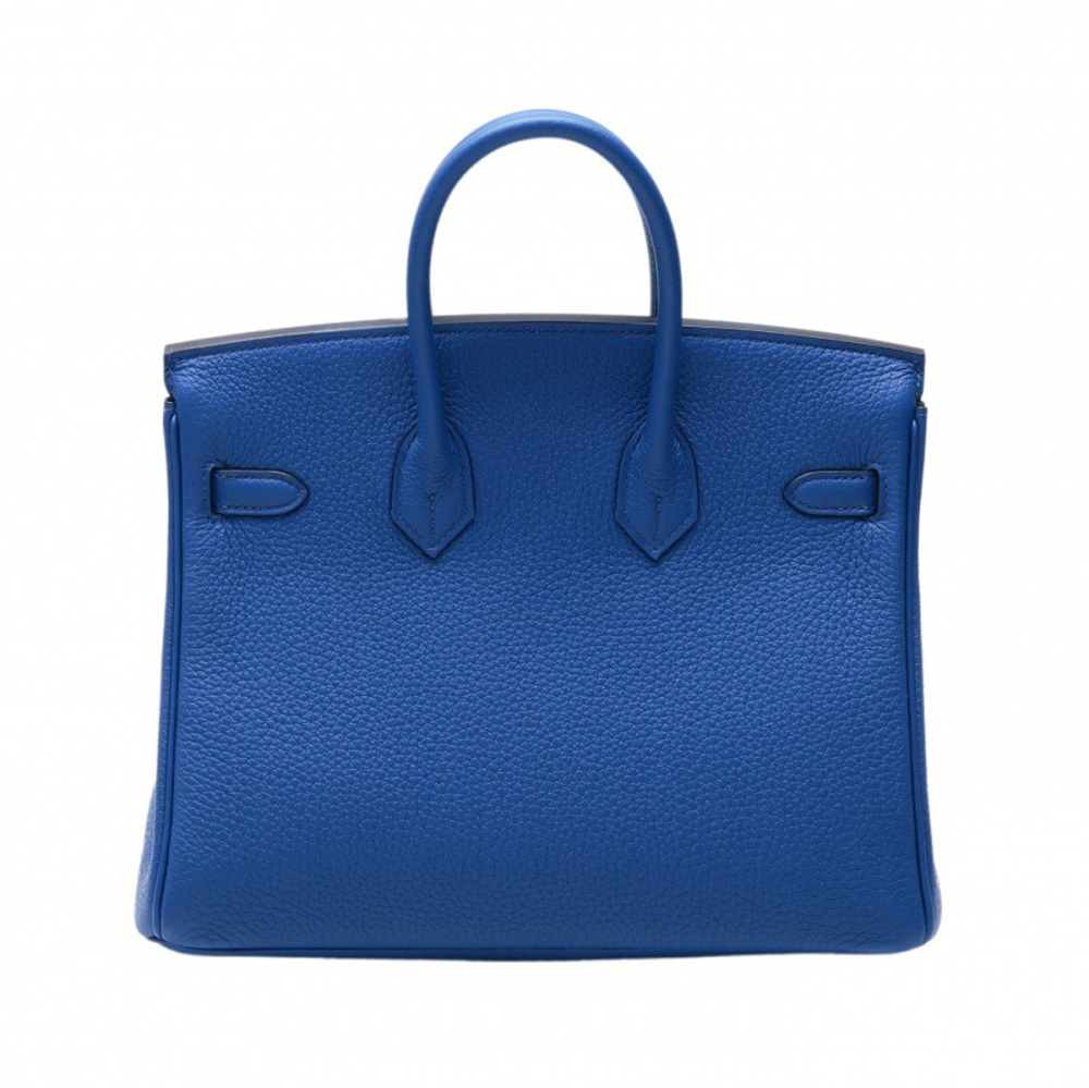 未使用] エルメス バーキン25 トゴ ブルーフランス シルバー金具 K刻印