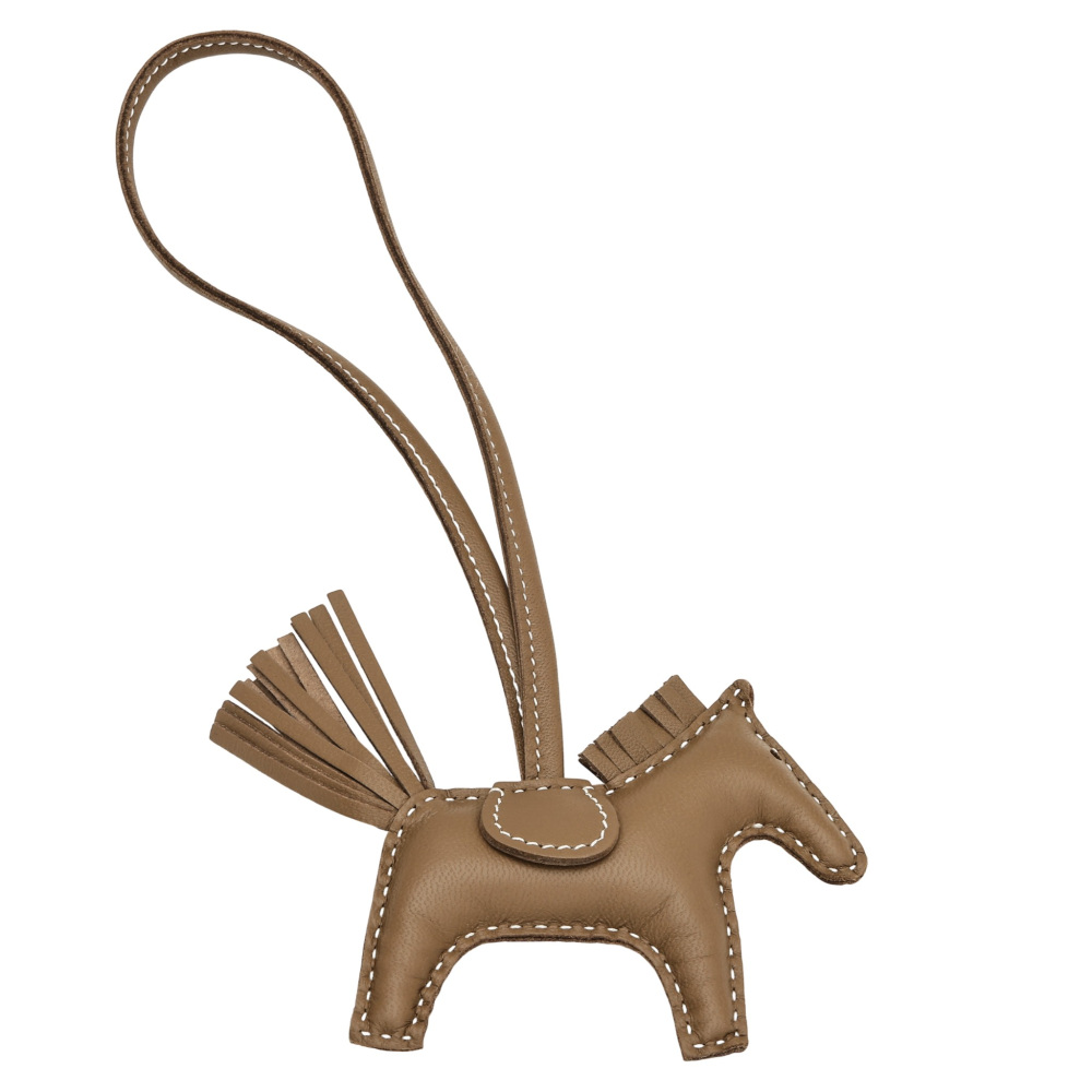 未使用] エルメス ロデオ チャームPM アニョーミロ エトゥープ K刻印