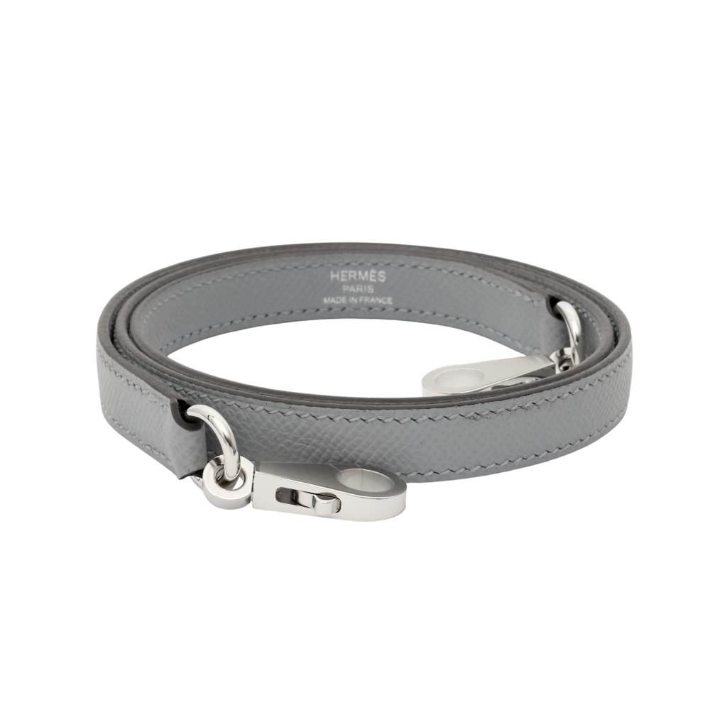 【美品】希少エルメスHERMES２重ケリーブレスレット グレー 鑑定済！ 美品】希少エルメスHERMES2重ケリーブレスレット グレー 鑑定済！