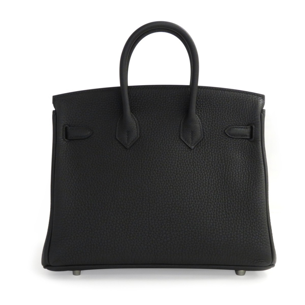【純正】エルメス 空き箱 32×28×16 バーキン25 レインカバー 鍵袋付き 未使用] エルメス バーキン25 トゴ ブラック シルバー金具 G刻印