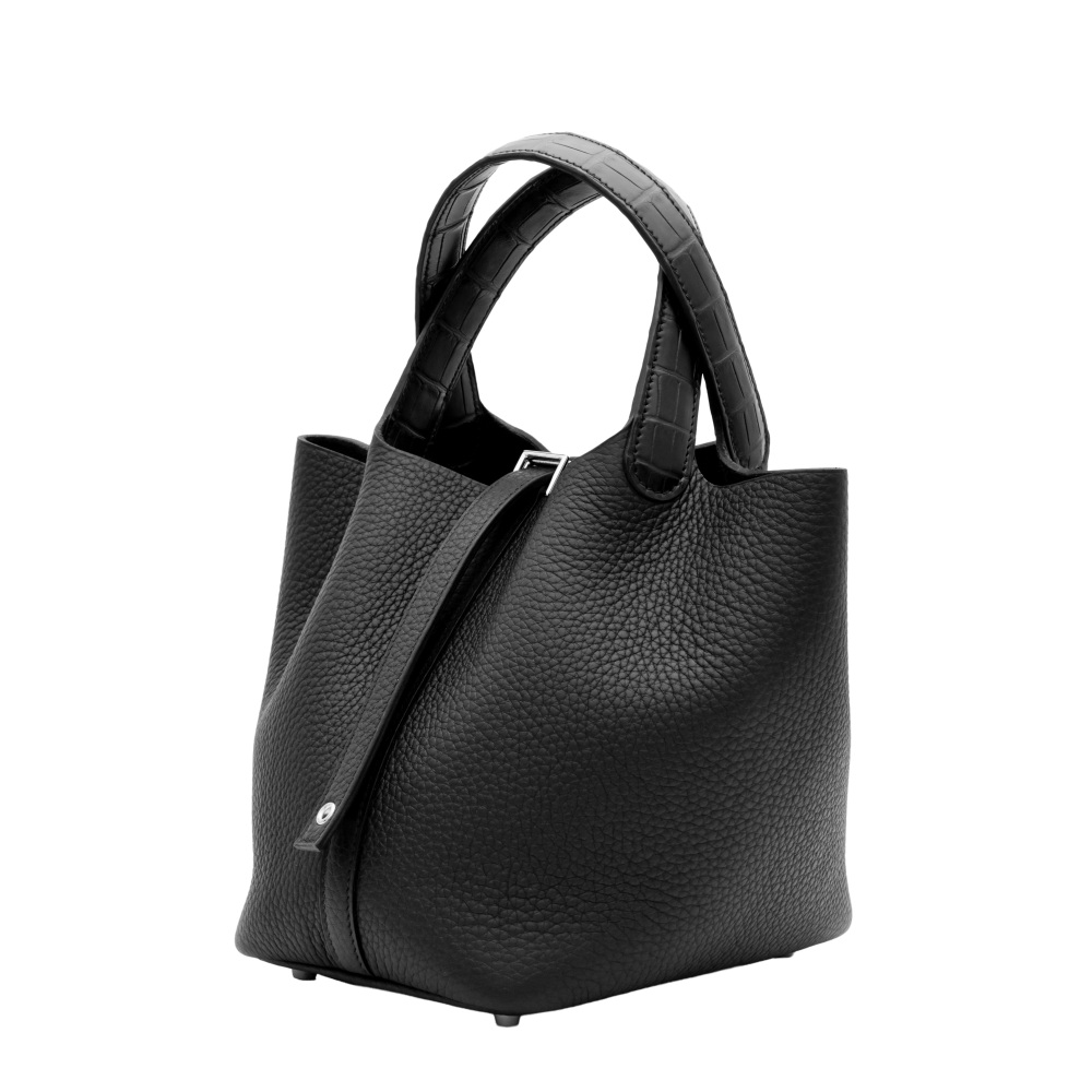 エルメス　ピコタンロックPMトリヨンブラック　ツィリー、バッグインバッグ付き 未使用] エルメス ピコタンロックPM トリヨンクレマンス アリゲーター