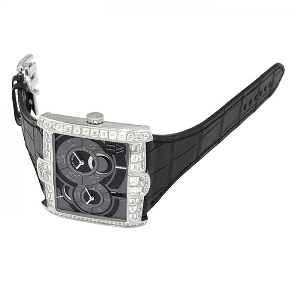 HARRYWINSTON♡サテンベルト♡アヴェニュー♡スクエアード♡ブラック黒♥︎ HARRY WINSTON - HARRYWINSTON♡サテンベルト♡アヴェニュー