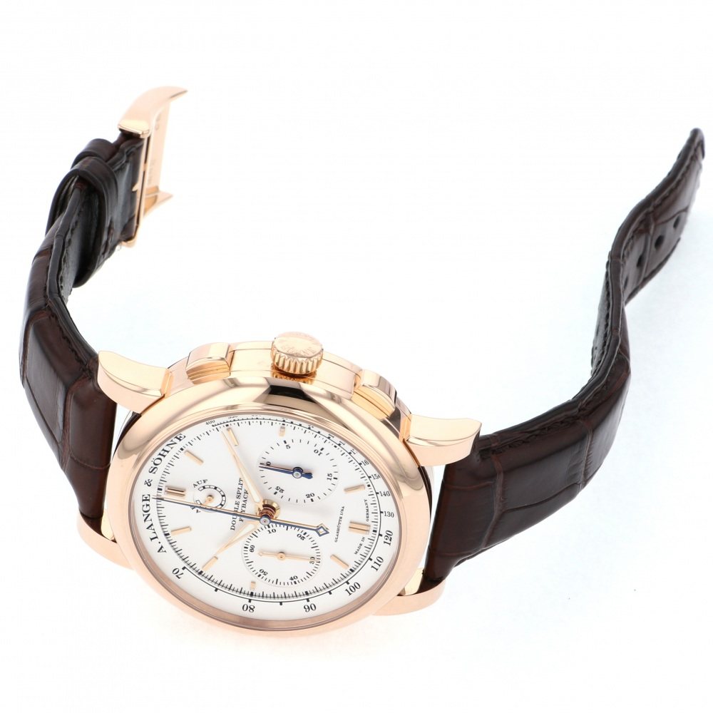 新品] ランゲ＆ゾーネ ダブルスプリット 404032シルバー ピンク