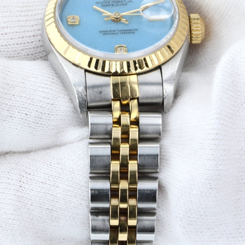 ロレックス デイトジャスト 79173G.BLJA ジェダイト ブルー