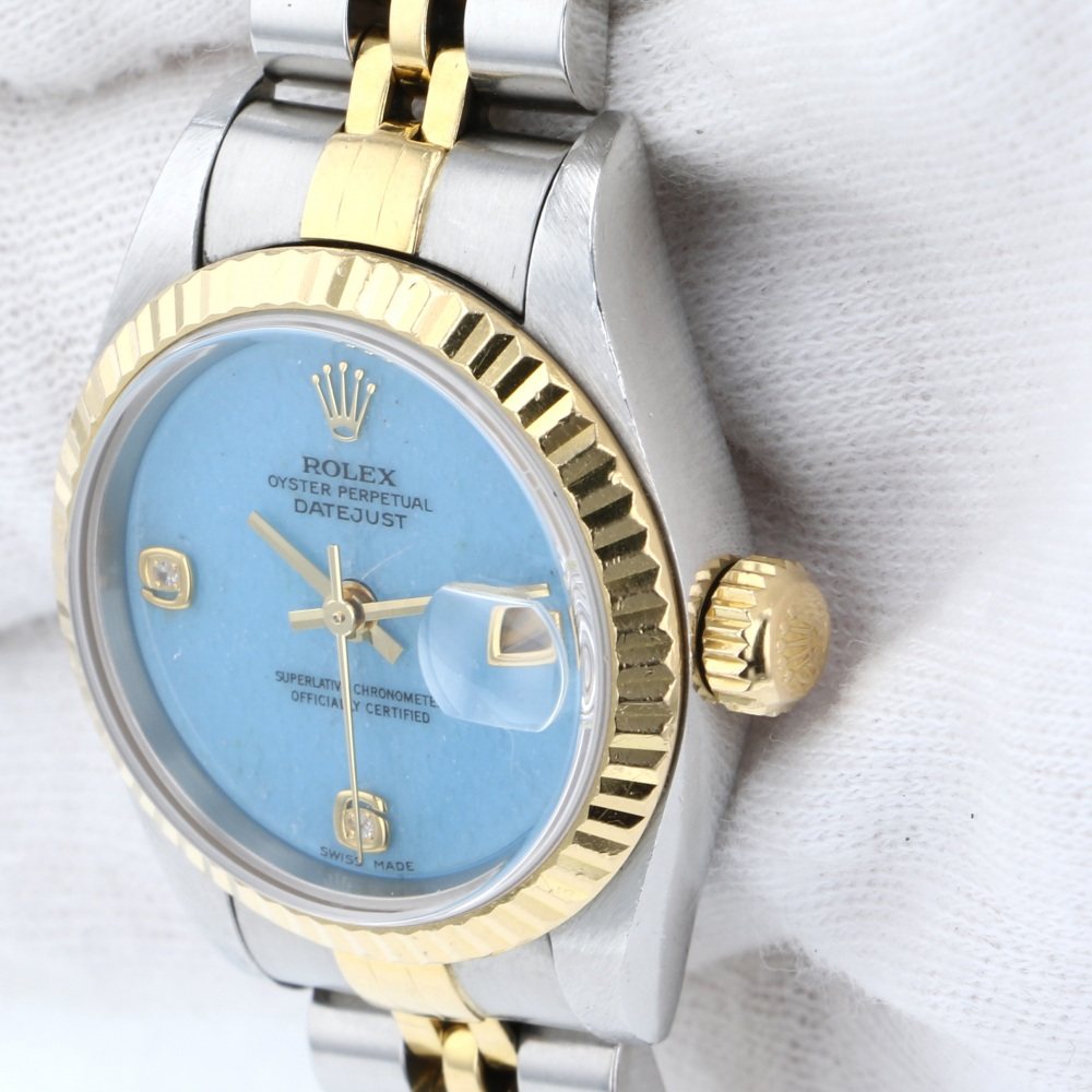 ロレックス デイトジャスト 79173G.BLJA ジェダイト ブルー