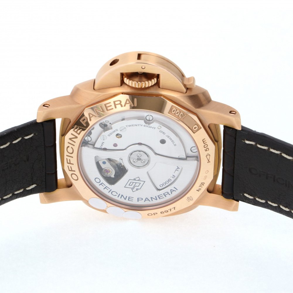 新品] パネライ ルミノール PAM00393ブラウン ローズゴールド デイト