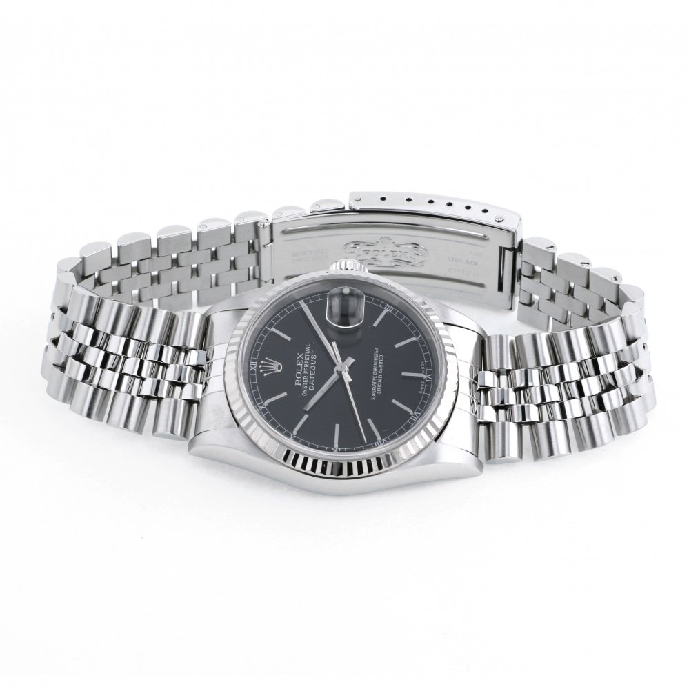 ロレックス デイトジャスト 16234.BKBブラック ステンレス デイト表示