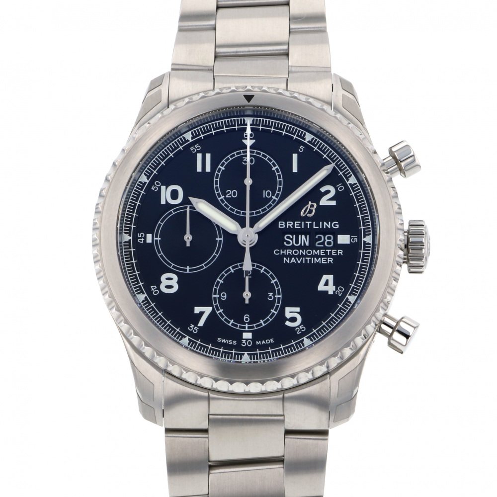 新品] ブライトリング ナビタイマー A118B1PSSブラック ステンレス