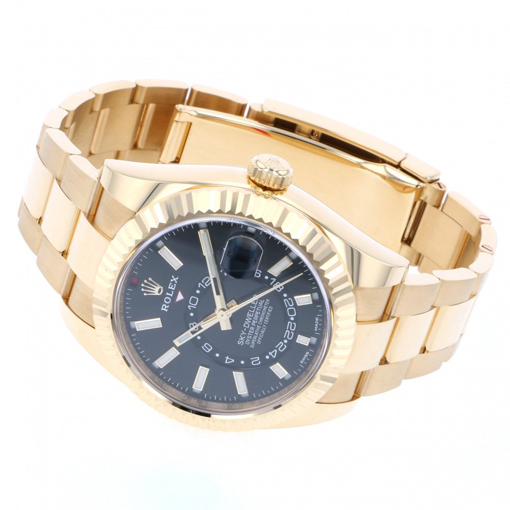 ロレックス スカイドゥエラー 326938.BBKBOブラック イエローゴールド