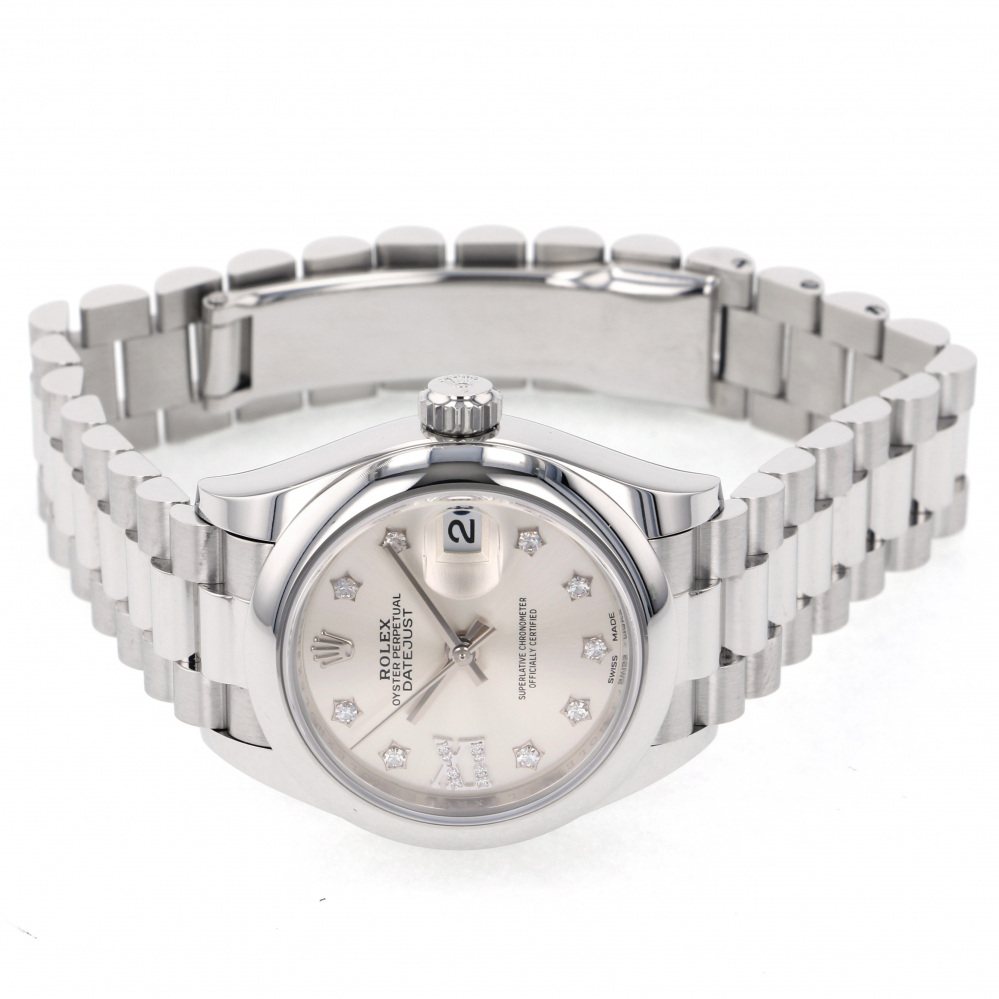 ロレックス デイトジャスト 279166G.SVIXDPRシルバー（IXダイヤ
