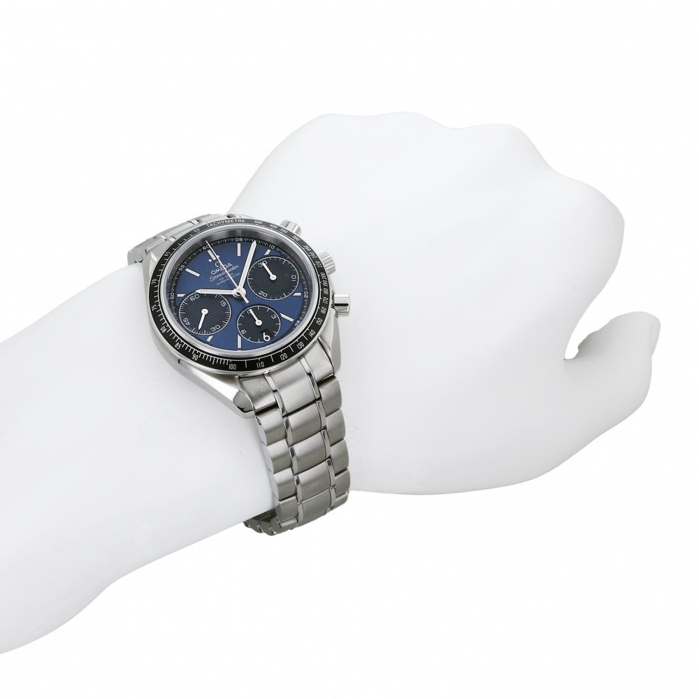 新品] オメガ スピードマスター 32630405003001ブルー/ブラック  