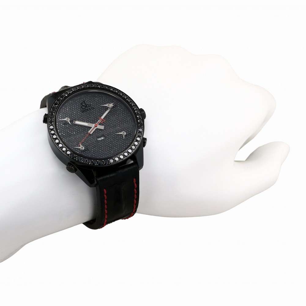 USED] JACOB&CO Five Time Zone Bezel black diamond JC130D W199404