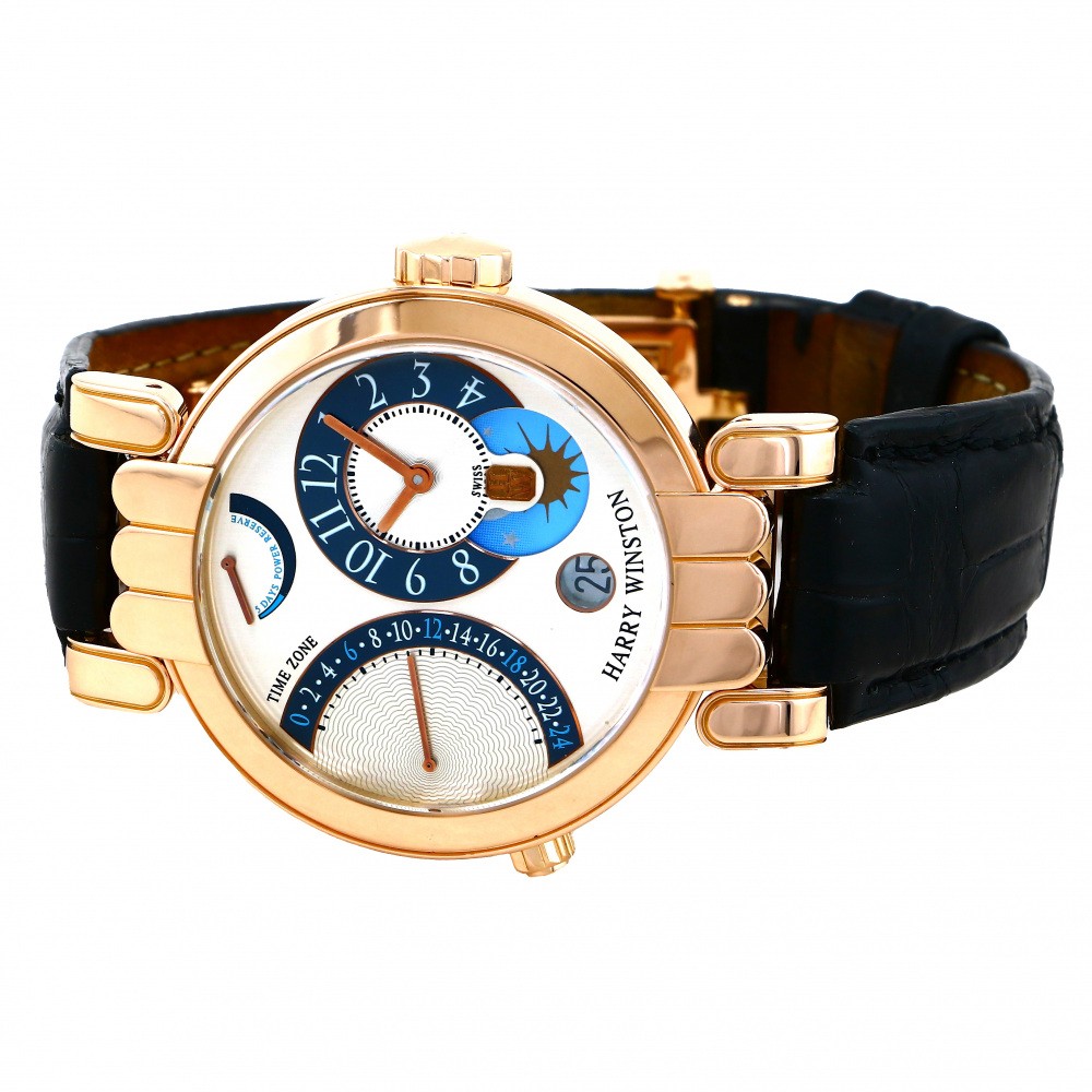 中古] ハリー・ウィンストン プルミエール エキセンター タイムゾーン