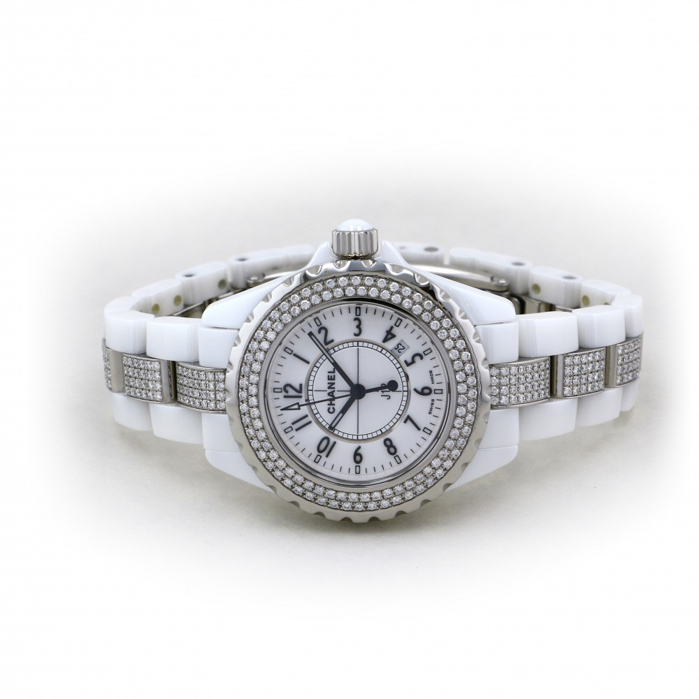 美品　CHANEL j12 純正　ベゼル　41 J12 CHANEL シャネルJ12 クロノグラフ 41mm用 純正 交換用ベゼル 白