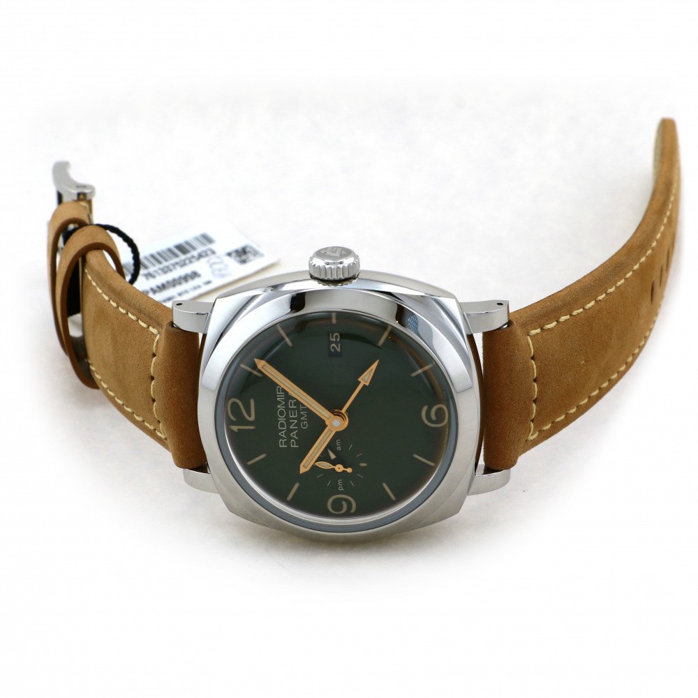 新品] パネライ ラジオミール PAM00998カーキ ステンレス GMT機能