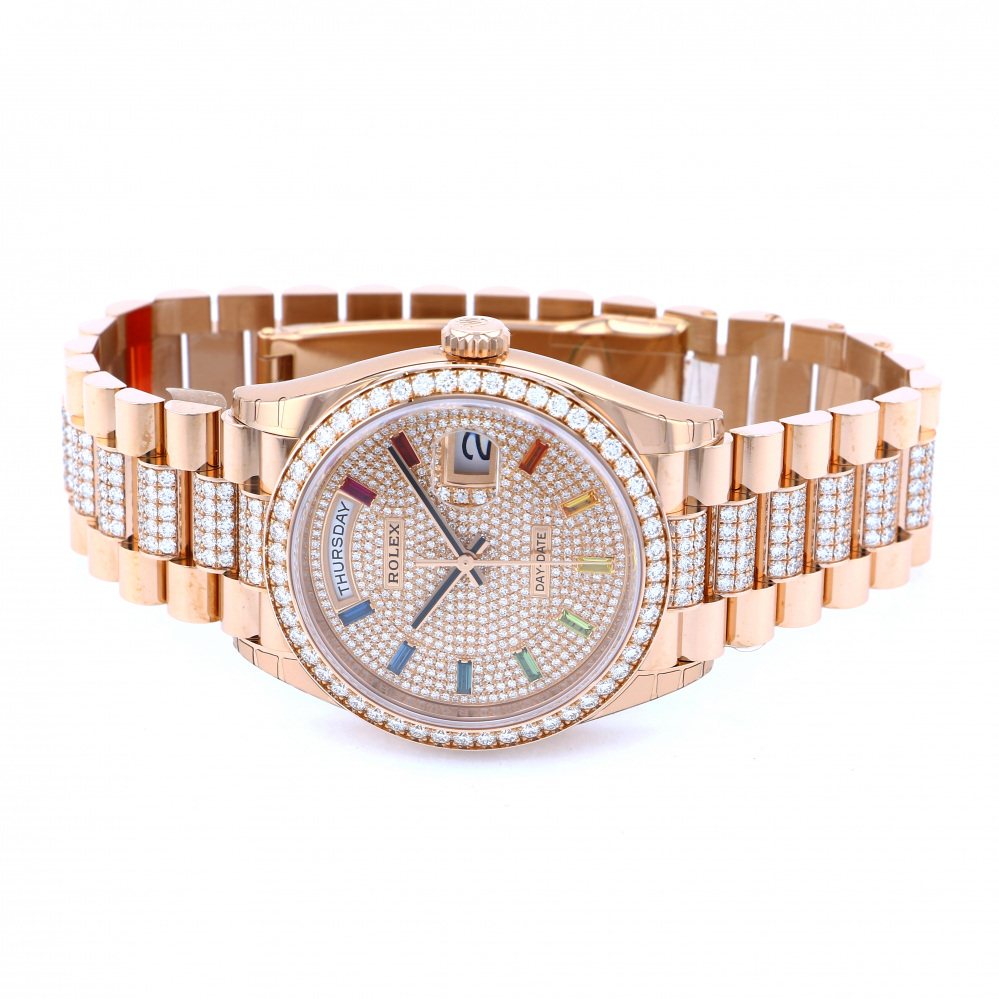 ロレックス デイデイト 128345RBR.RBFD10SPRCD 全面ダイヤ ダイヤ