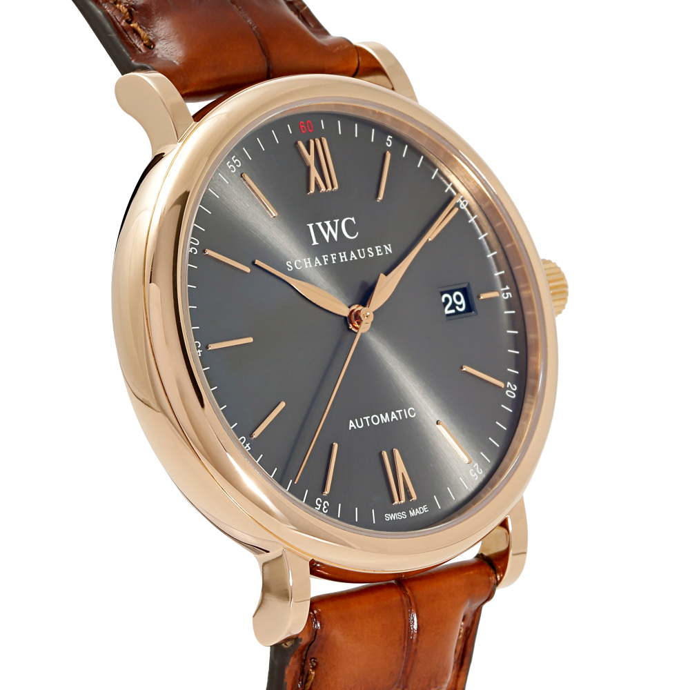 新品] IWC ポートフィノ IW356511グレー レッドゴールド デイト表示