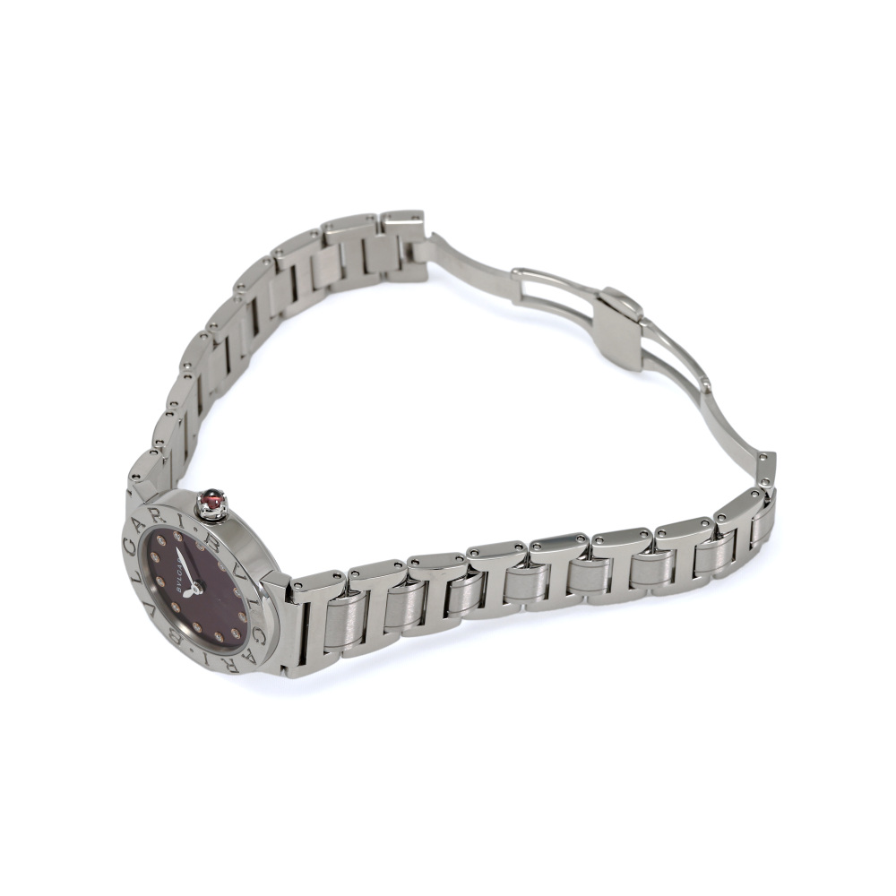 New] BVLGARI Bulgari Bulgari BBL26C7SS12purple diamond stainless