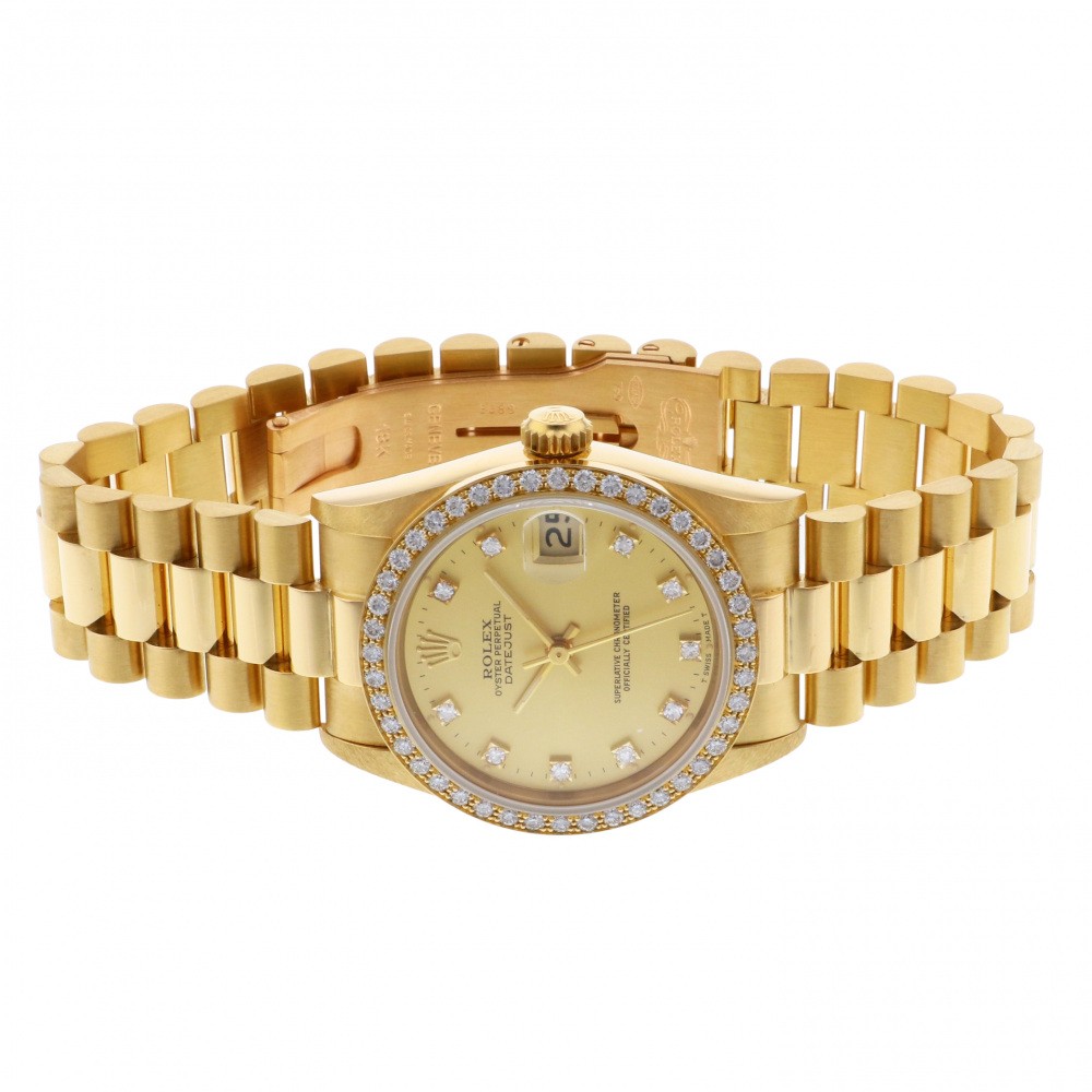 ロレックス デイトジャスト 68288G.CPシャンパン イエローゴールド